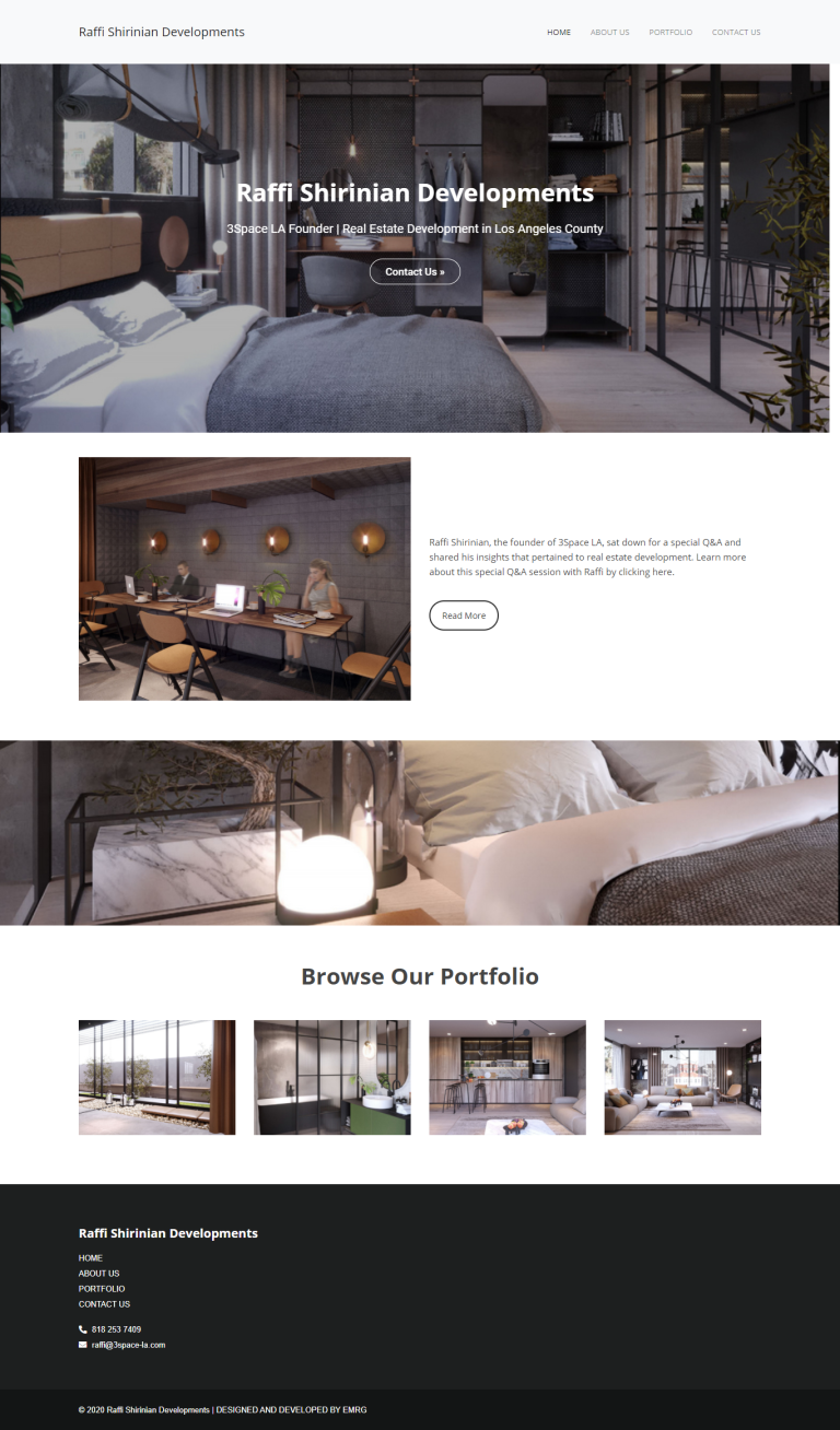 Raffi Shirinian Developments