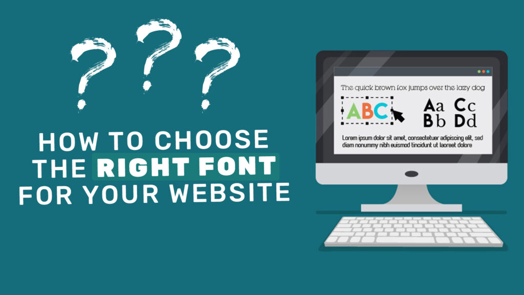 how to choose the right font for your website