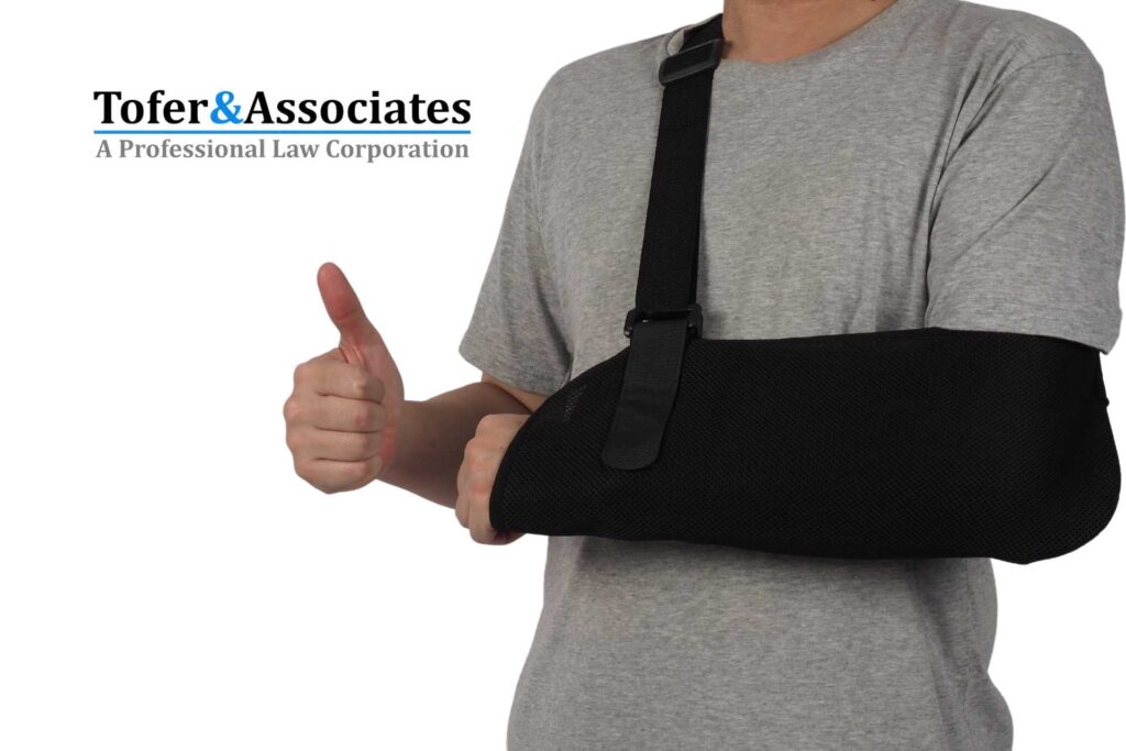 A man who suffered an accident evaluating his personal injur case at Tofer & Associates