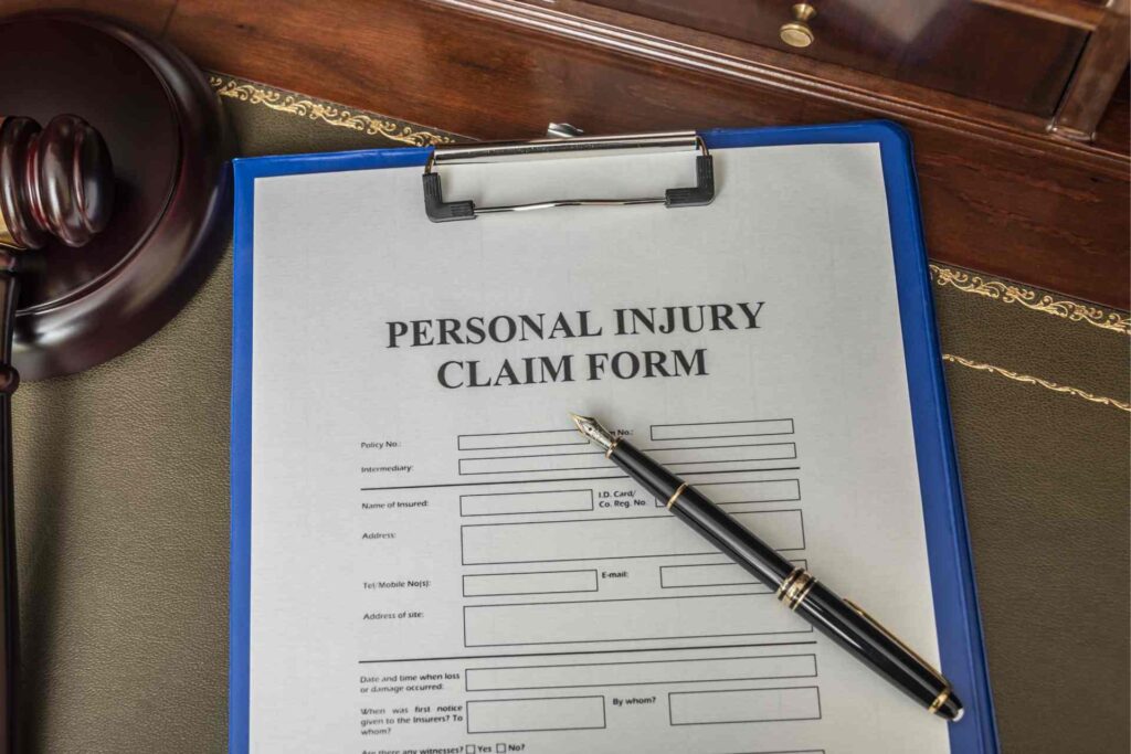 a personal injury claim form