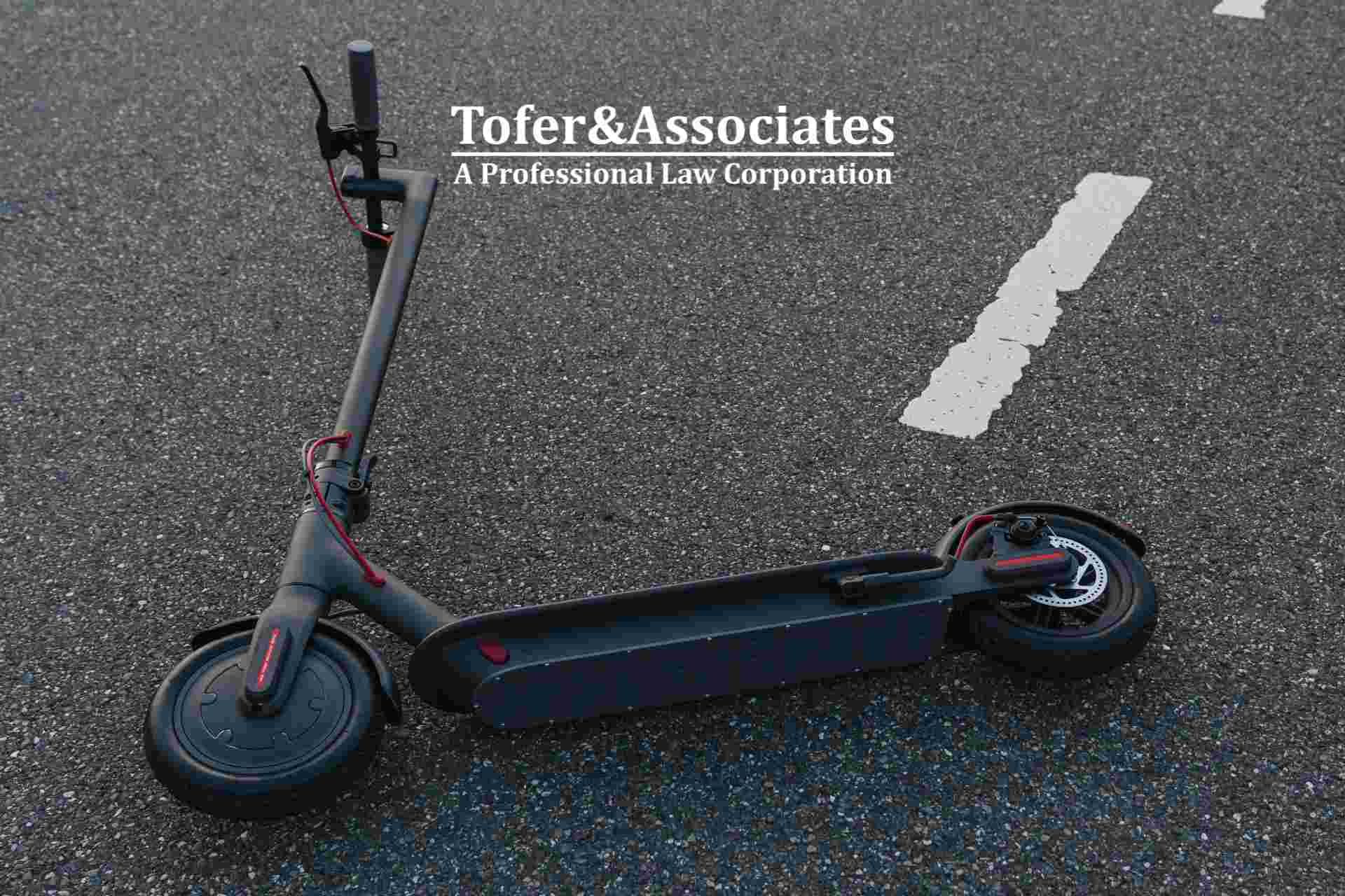 electric scooter after an accident